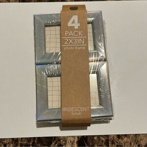Iridescent Photo Frame Set - 4 Pack